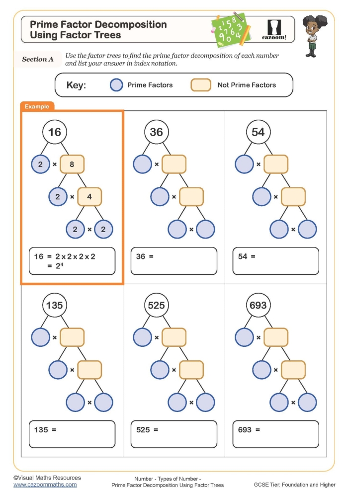 Engaging Identifying Prime Numbers Maze for fourth-grade students Worksheet featuring a maze for identifying prime numbers in a fun activity