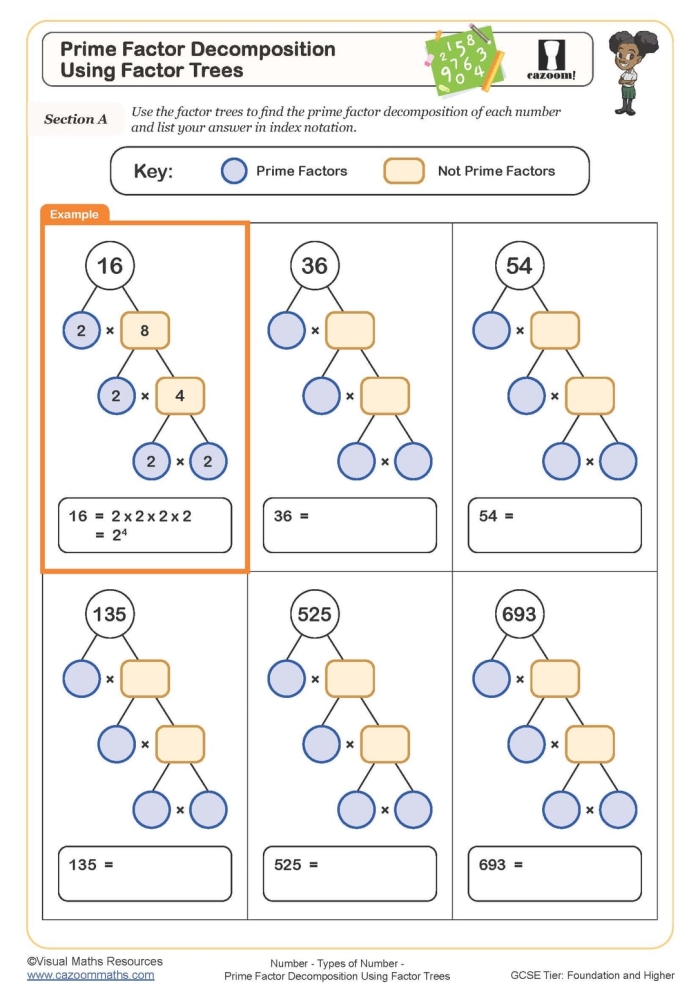 Engaging Prime Numbers Maze activity for students in Grade 4 A colorful maze worksheet for fourth graders to practice identifying prime numbers