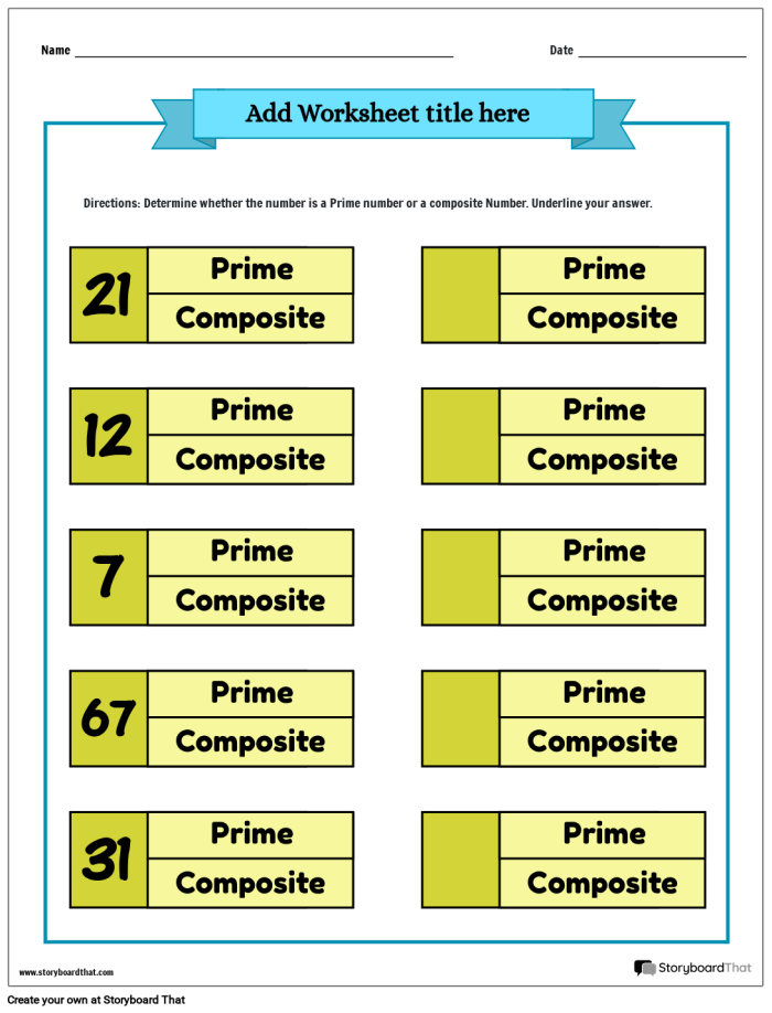 Practice sheet on prime number identification after solving math problems Worksheet for identifying prime numbers through various equations for fourth graders