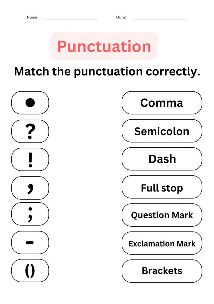 Punctuation Practice: Help Henry with his journaling punctuation skills! Henry the Hiker working on his punctuation practice worksheet for fourth graders