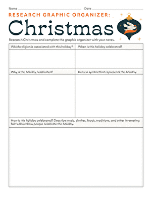 Festive Ramadan research graphic organizer for fourth graders to document their findings