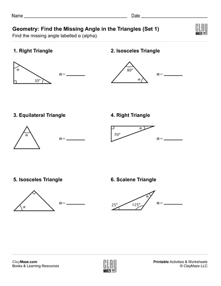 Fourth grade math worksheet featuring geometry exercises focused on identifying and drawing right angles