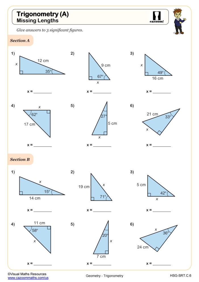 Fourth grade geometry worksheet focusing on identifying and measuring right angles