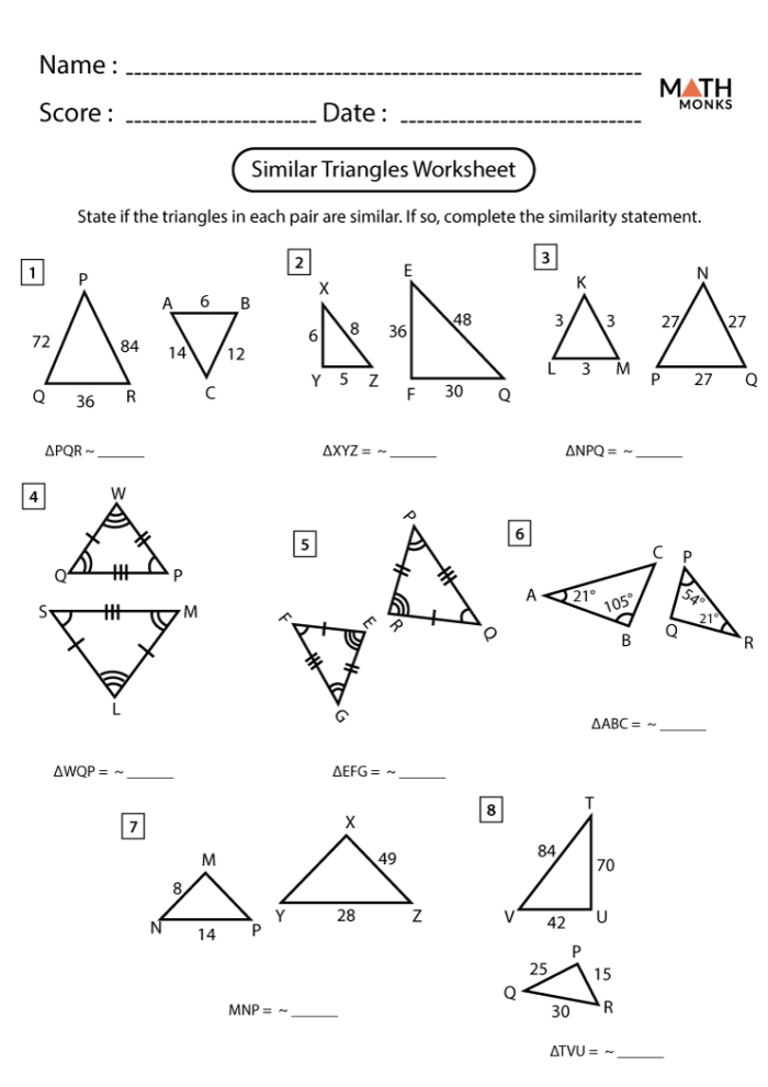 Colorful fourth grade geometry worksheet showing various triangles with a detective theme for identifying right angles and right triangles