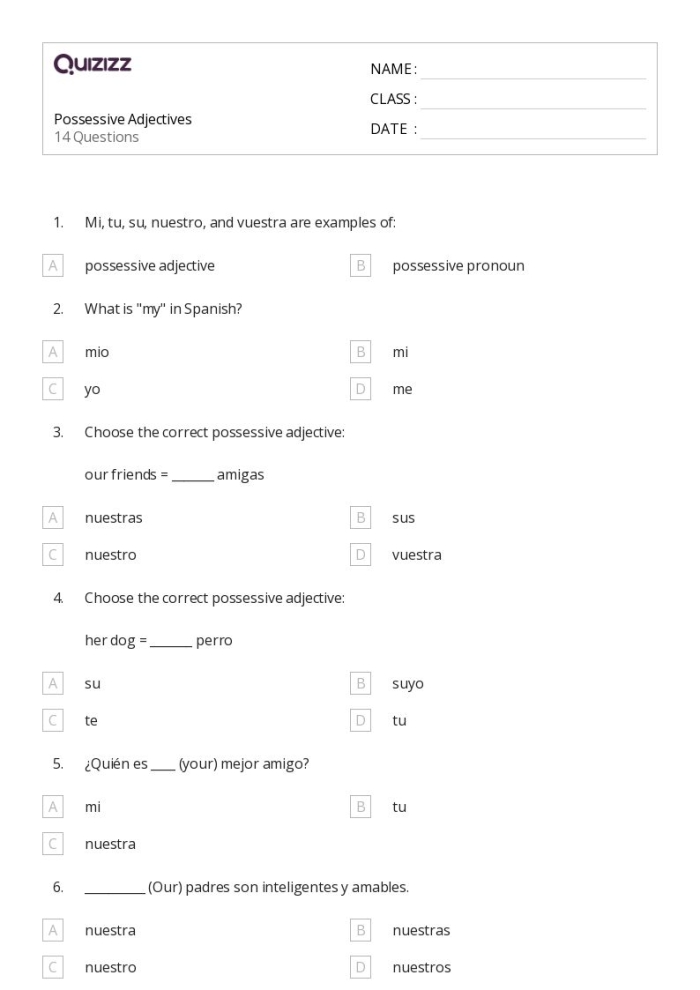 Worksheet for practicing singular and plural possessive nouns in fourth grade. Make It Possessive: Singular & Plural Possessives exercise for students.