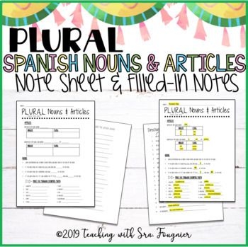 Educational resource for understanding Spanish noun genders and article usage Nouns in Spanish worksheet highlighting gendered articles "el" and "la" for fourth graders