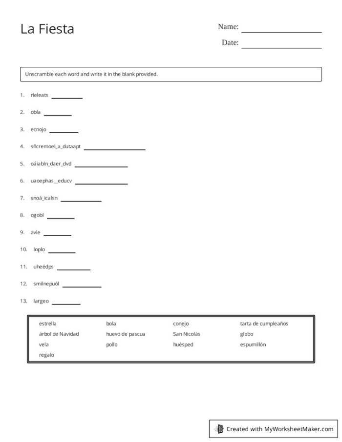 Fourth grade math student using a Spanish Word Fiesta subtraction worksheet and mini dictionary