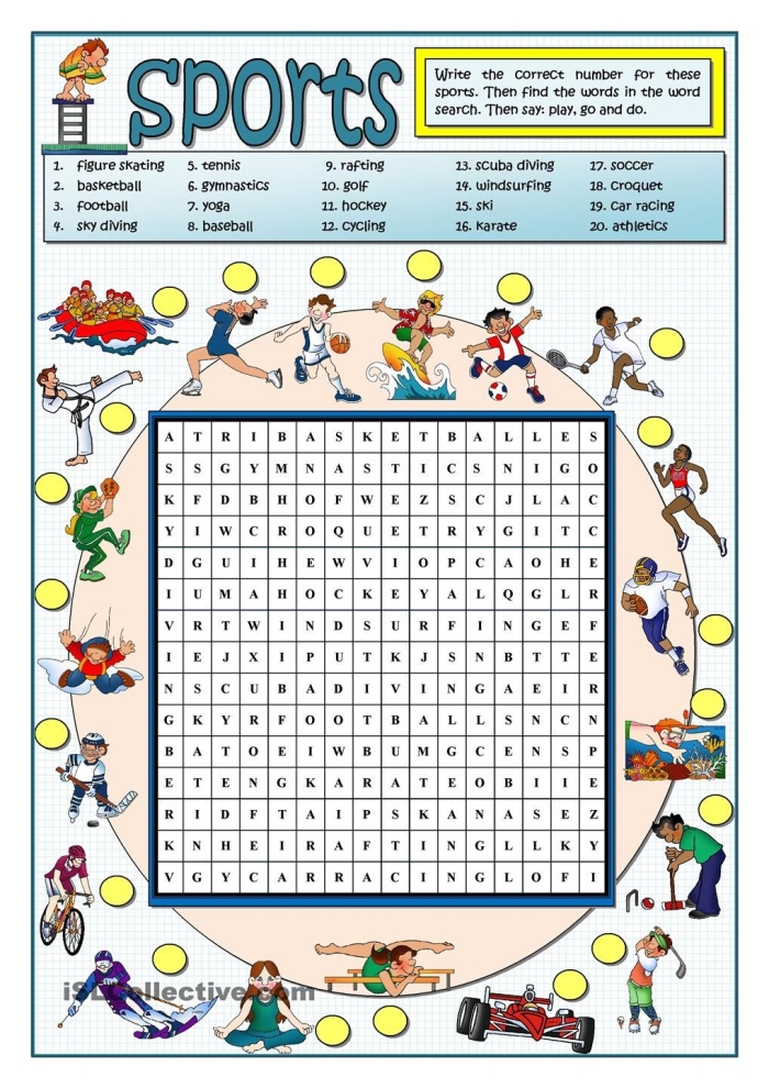 Fourth grade student solving sports themed math word problems on a printable worksheet