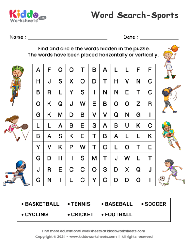 Fourth grade students practicing math skills with sports word problems worksheet 23