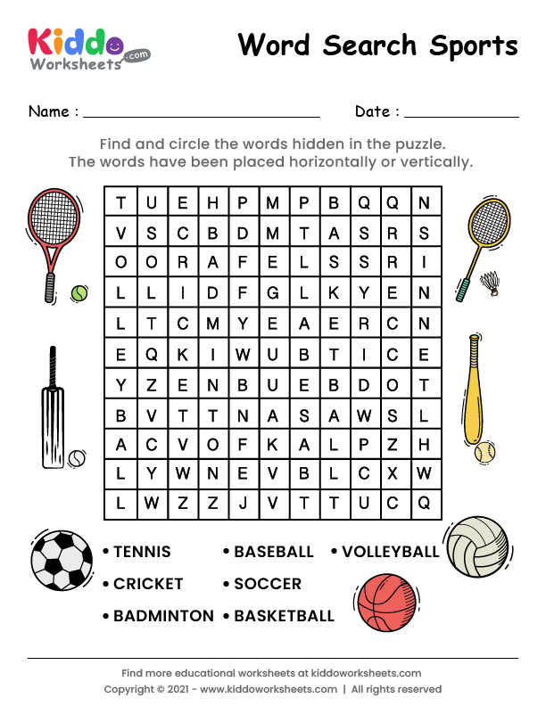Fourth grade student working on a sports themed math word problems worksheet