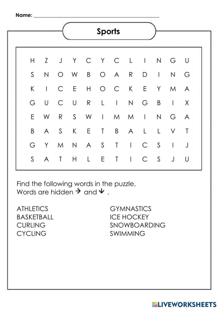 Sports math word problems worksheet for fourth graders featuring various sports scenarios