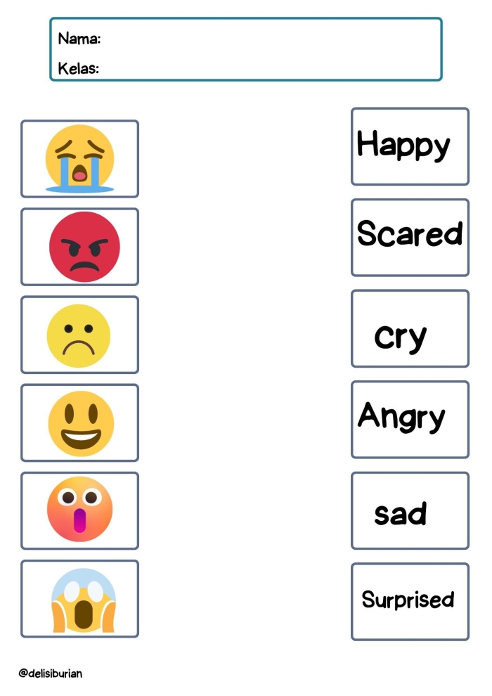 Colorful worksheet for fourth graders matching synonyms of happy and excited