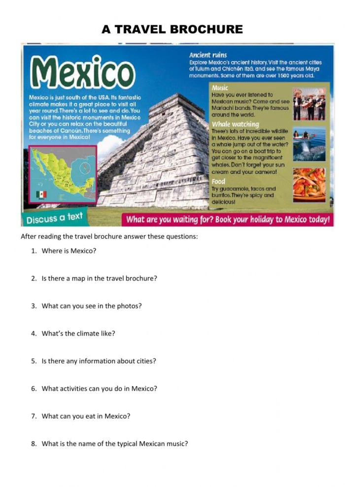 Engaging worksheet for students to explore and present city facts Fourth-grade students creating a colorful travel brochure for a chosen city