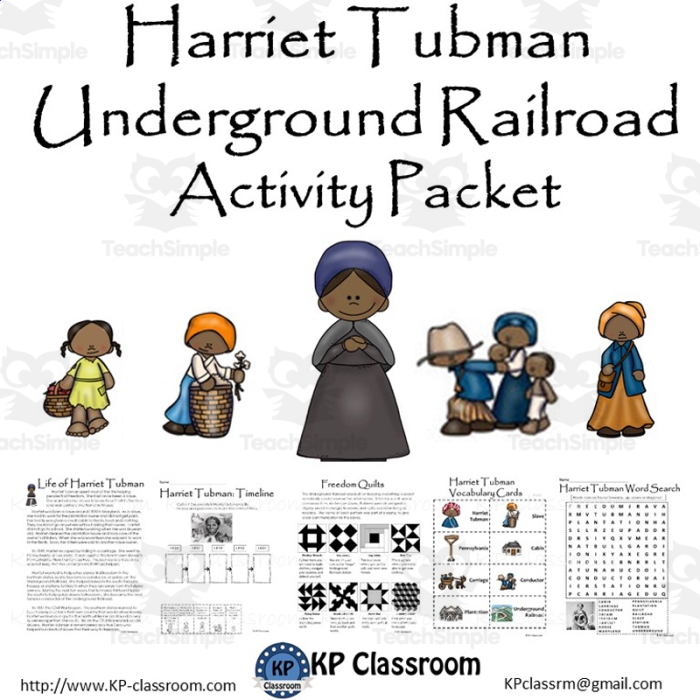 Fourth grade addition worksheet about the history of the Underground Railroad number eight
