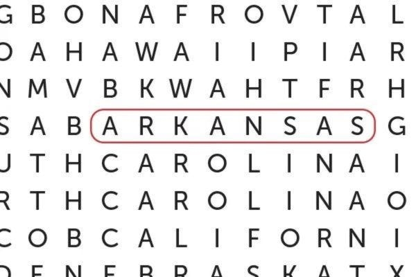 United States word search worksheet featuring national treasures and historical landmarks