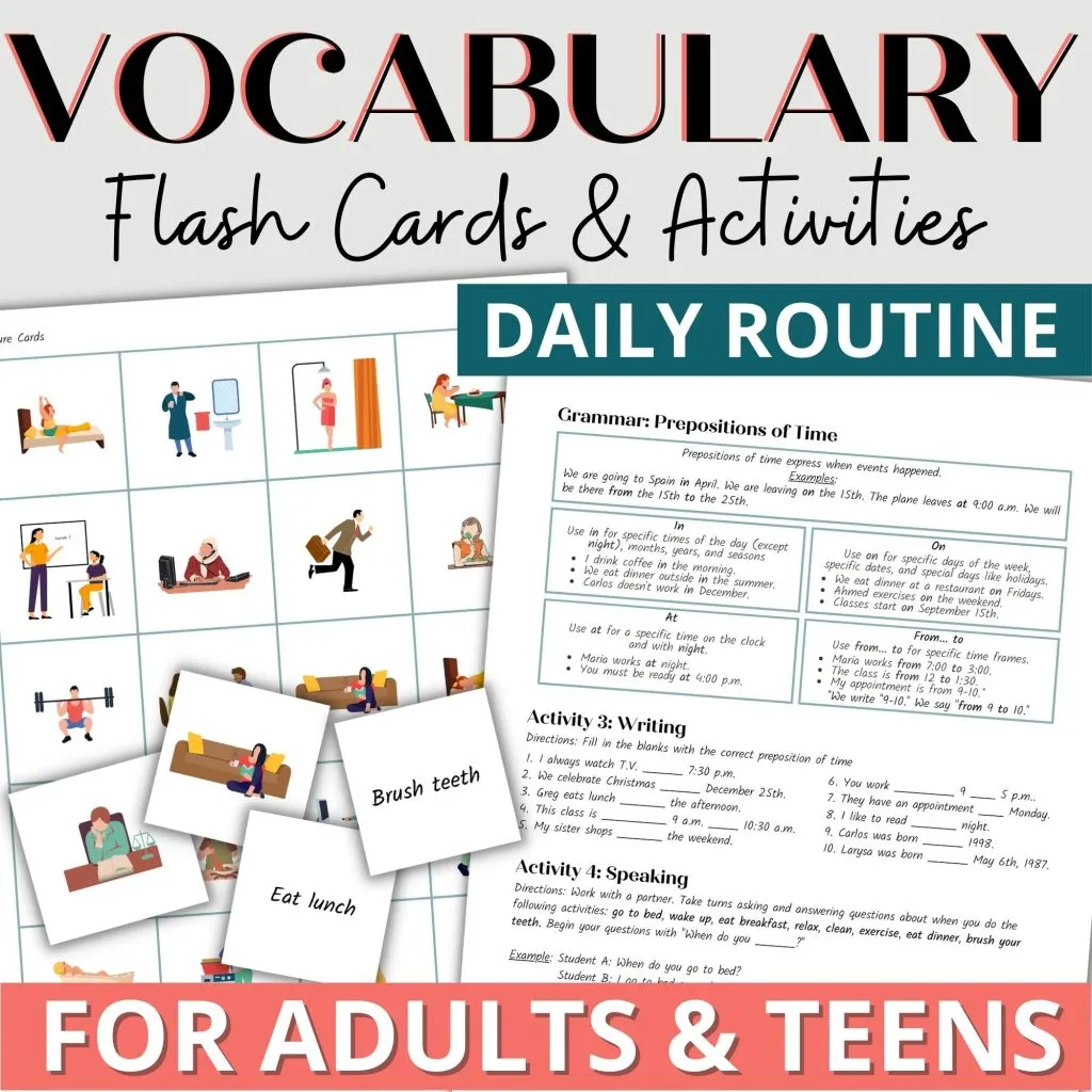 Fourth grade students using a vocabulary inventory graphic organizer to track algebra terms and definitions
