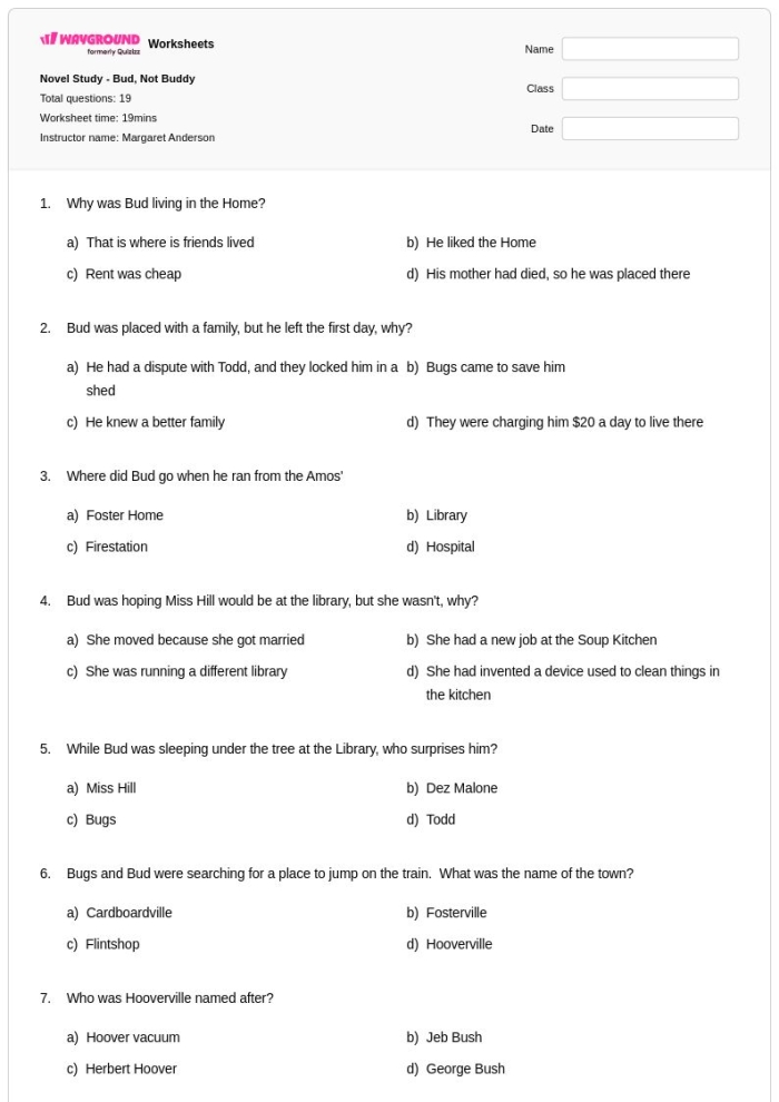 Image of a Novel Study Character Tracker for the book Wonder, designed for fourth-grade students Character Tracker worksheet for R.J. Palacio's Wonder to help fourth graders analyze characters