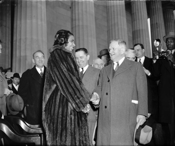 Worksheet featuring Marian Anderson for fourth graders studying her biography