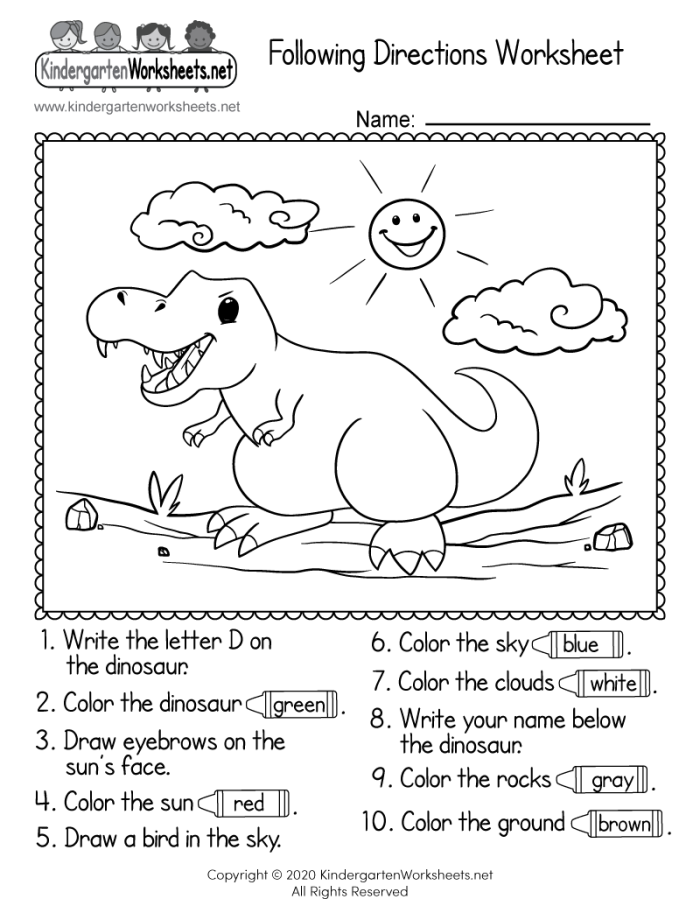 Writing Instructions worksheet for fourth graders focusing on clarity and conciseness