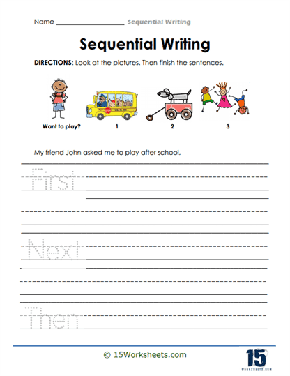 Worksheet for writing clear instructions on numbers and counting skills