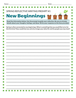 A fourth grade student writing in a journal while reflecting on stories of endurance and hope during Passover