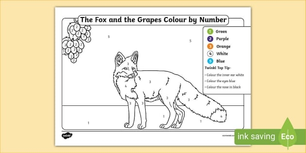 Fox and Crow reading comprehension worksheet for second graders
