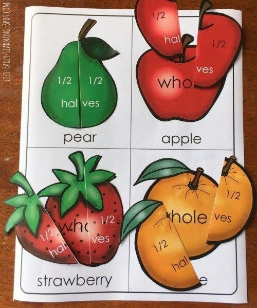 Engaging Fraction Fruit worksheet for fourth graders to enhance math skills Colorful worksheet featuring apples and oranges for fraction practice
