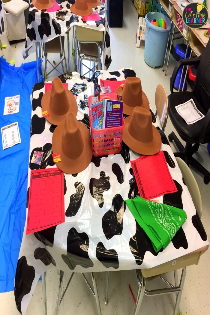 Third grade students practicing basic fractions with a fun farm animal themed worksheet