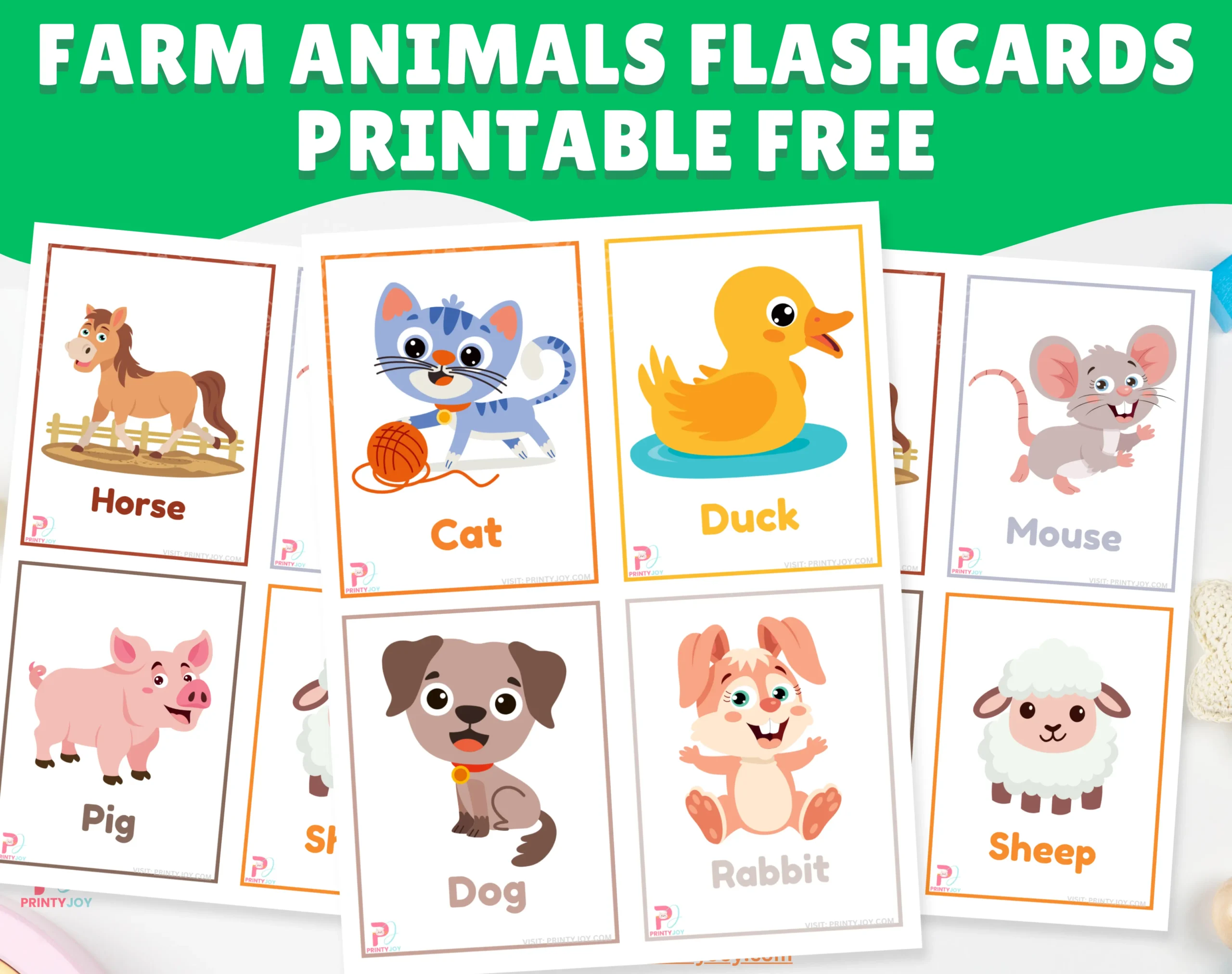 Fun farm animals engaging with fractions in a colorful worksheet