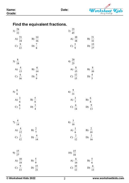 Visual representation of comparing fractions using shapes for second graders