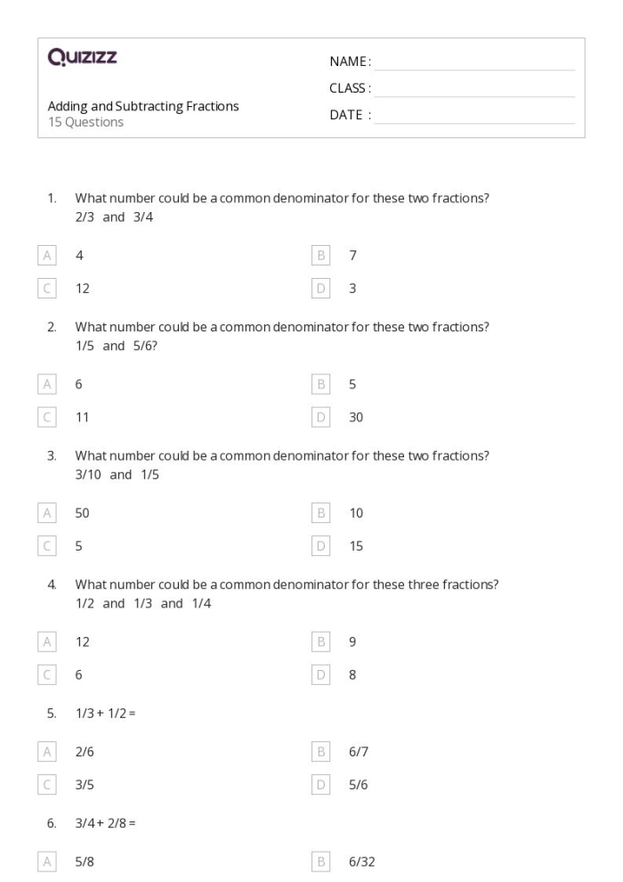 Practice adding and subtracting positive and negative fractions worksheet number eight Seventh grade math worksheet featuring problems on adding and subtracting positive and negative fractions