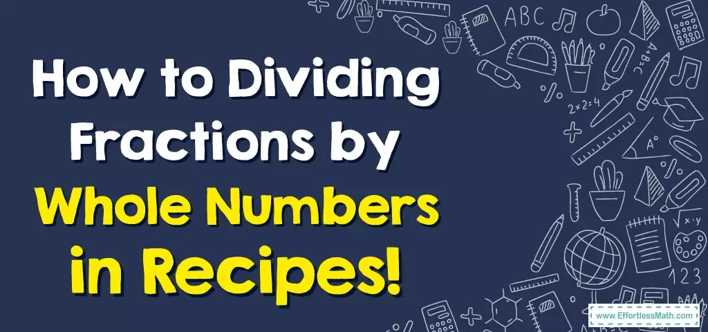Third grade math worksheet featuring simple recipe word problems to teach fraction concepts