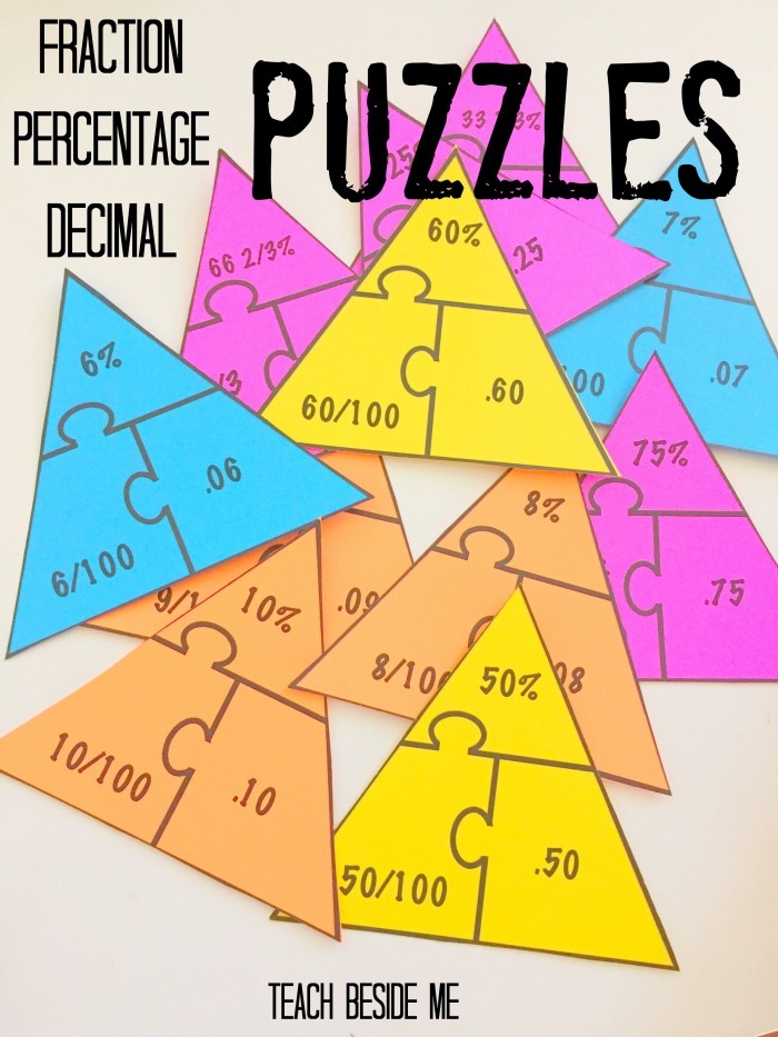 Worksheet featuring fractions and decimals for fourth graders to practice equivalency skills