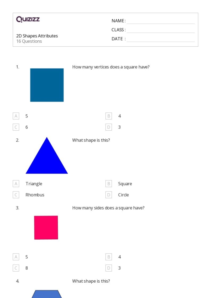 Division worksheet for First Grade Colorful shapes divided into quarters to help first graders understand fractions. Engaging 1/4 fractions worksheet for young learners.