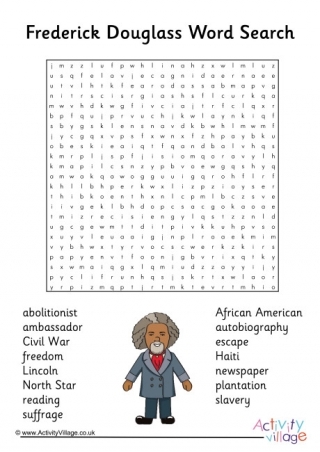 Historical Heroes Frederick Douglass Algebra Worksheet 8 Second grade math worksheet featuring a historical portrait and biography of Frederick Douglass for lesson 8