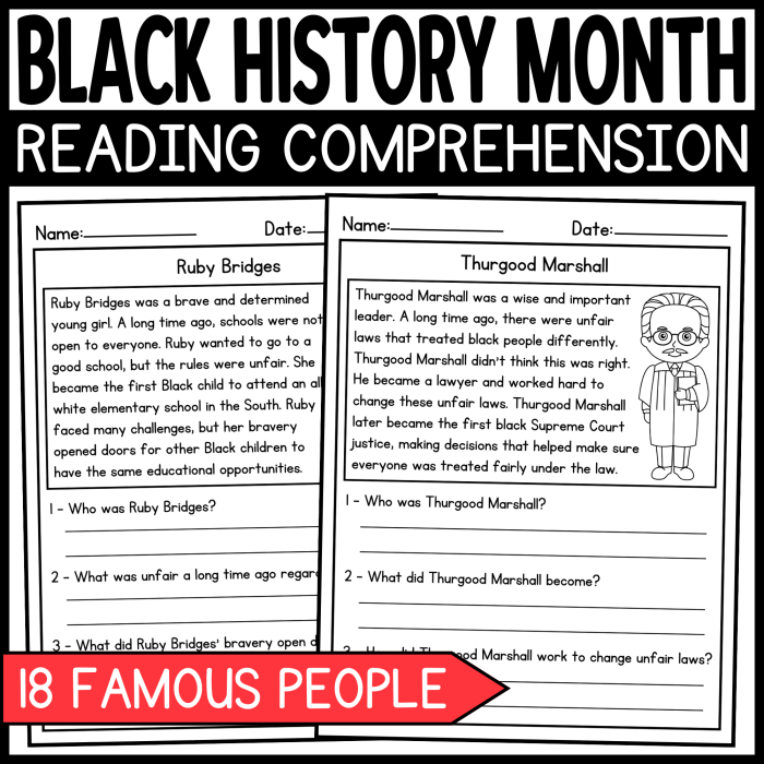 Reading comprehension worksheet featuring Frederick Douglass for second graders