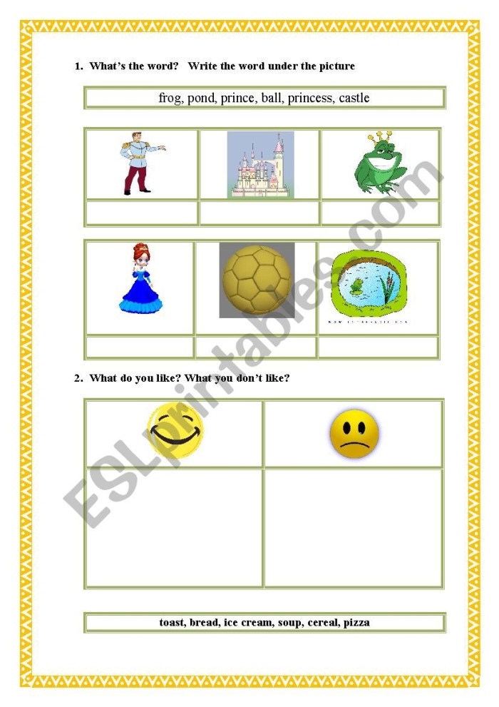 Engaging reading comprehension activity featuring the classic tale of The Frog Prince Story of the Frog Prince worksheet for first graders focusing on decimals
