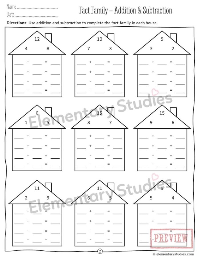 Engaging addition and subtraction activities for young learners during winter break Frosty Fact Families worksheet for first graders focusing on addition and subtraction practice