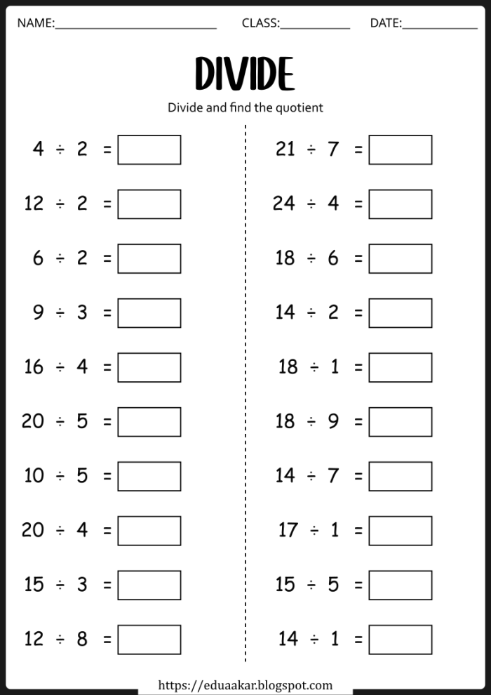 Numbers and Counting worksheet for Third Grade Fun With Division worksheet for third graders featuring engaging problems and a hidden phrase. Colorful math practice sheet designed to make division enjoyable for children.