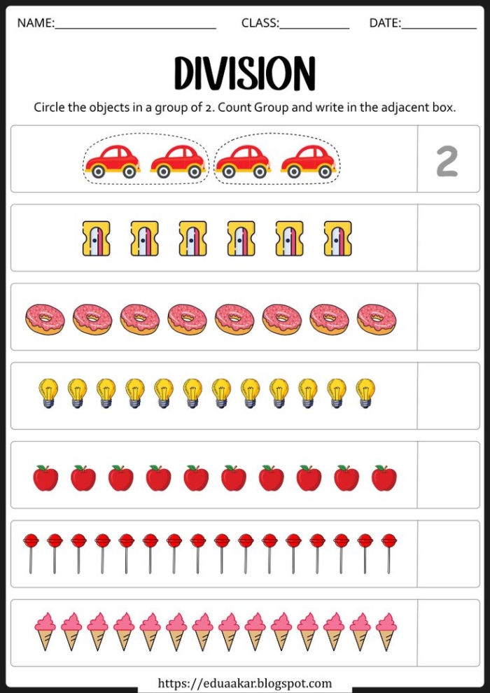 Division practice sheet that reveals a hidden phrase when completed Fun With Division worksheet featuring engaging problems for third graders