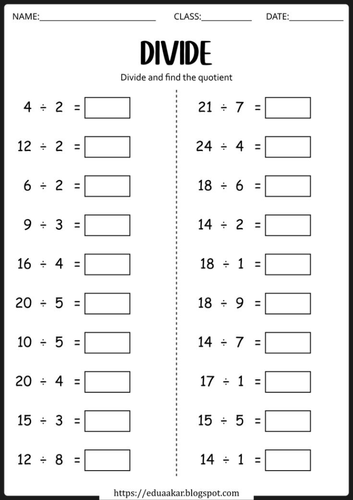 Numbers and Counting worksheet for Third Grade Colorful Fun With Division worksheet for third graders featuring engaging math problems. Discover a hidden phrase while practicing division skills!
