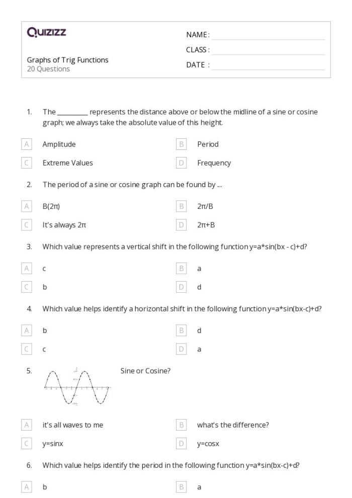 Example graph and questions from an interpreting function relationships algebra worksheet for middle school Eighth grade students analyzing a graph showing the relationship between variables in a real-world function story problem