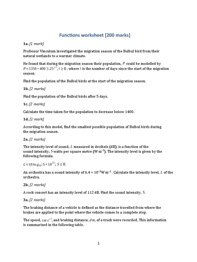 Eighth Grade Functions Reference Worksheet Image 21 Functions Handout worksheet for eighth graders learning about relations and functions