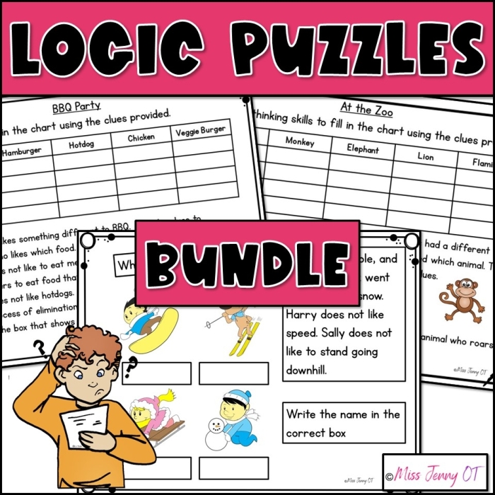Fur Families Subtraction Logic Puzzle Worksheet Twenty Sixth grade student working on a Fur Families logic puzzle involving subtraction math problems