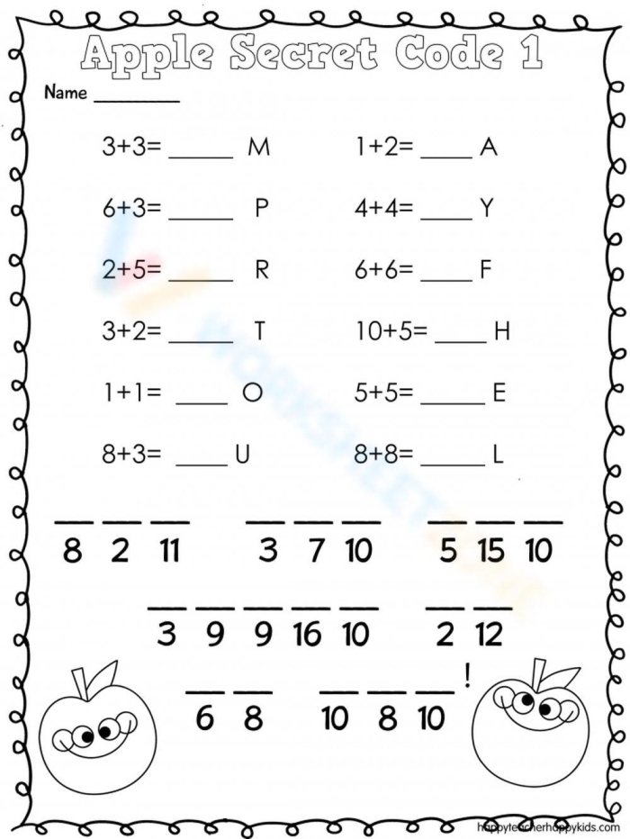 GCF Code-Breaking Math Activity for Middle School Students Sixth grade students solving GCF math problems to decode a secret message on a worksheet
