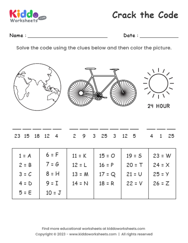 GCF Crack the Code worksheet for sixth grade math practice seventeen Sixth grade students solving math problems to crack a secret code on a GCF worksheet