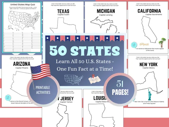 Little explorers engage with a map to answer questions about U.S. geography on this worksheet. Third-grade students learn about the states through fun activities and exercises.