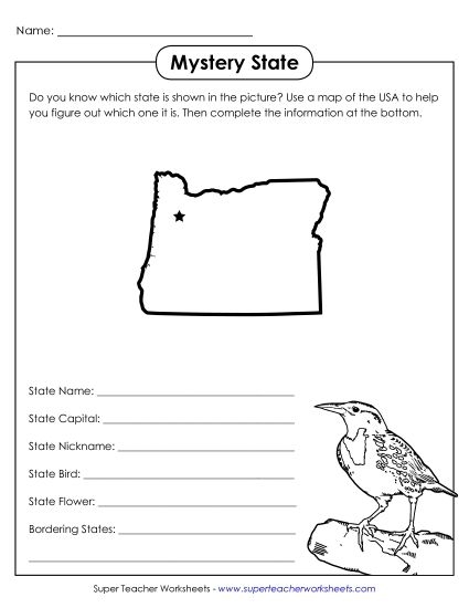 Young learners engage with a U.S. map on a geography worksheet designed for third graders. Geography: Know the States worksheet for exploring America's geography.