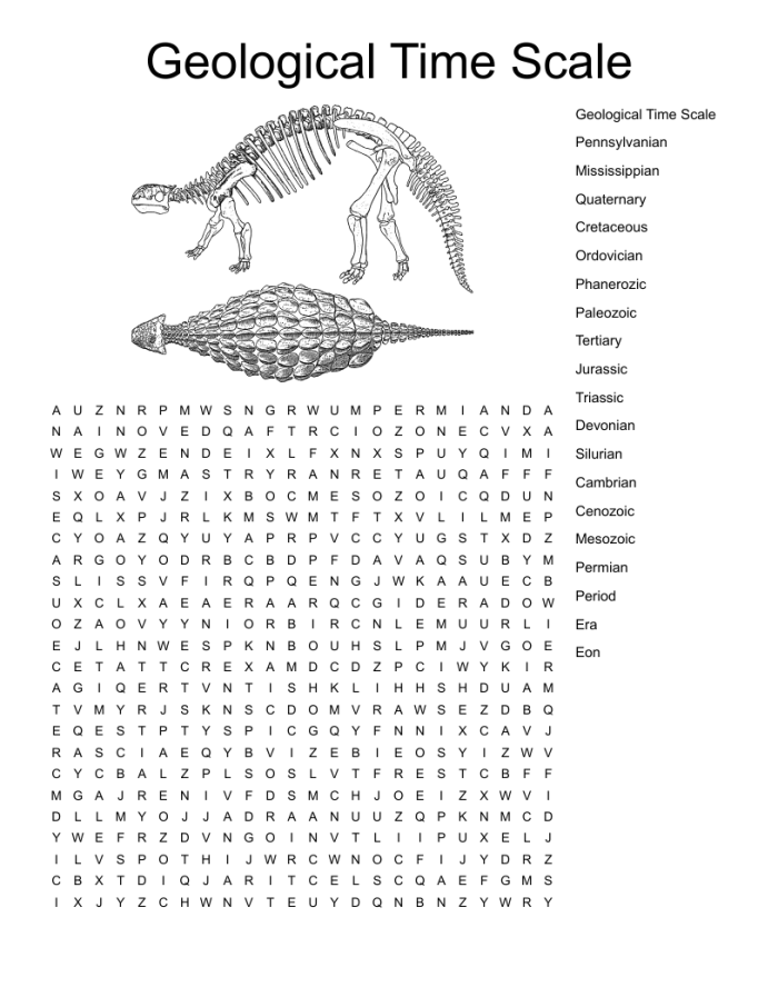 Geologic Time Scale Educational Worksheet for 6th Grade Science Sixth grade students analyzing a geologic time scale worksheet to learn about Earth history