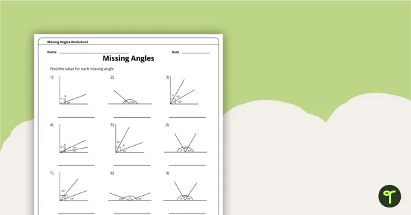 Fourth grade worksheet showing a Know Your Angles geometry practice page